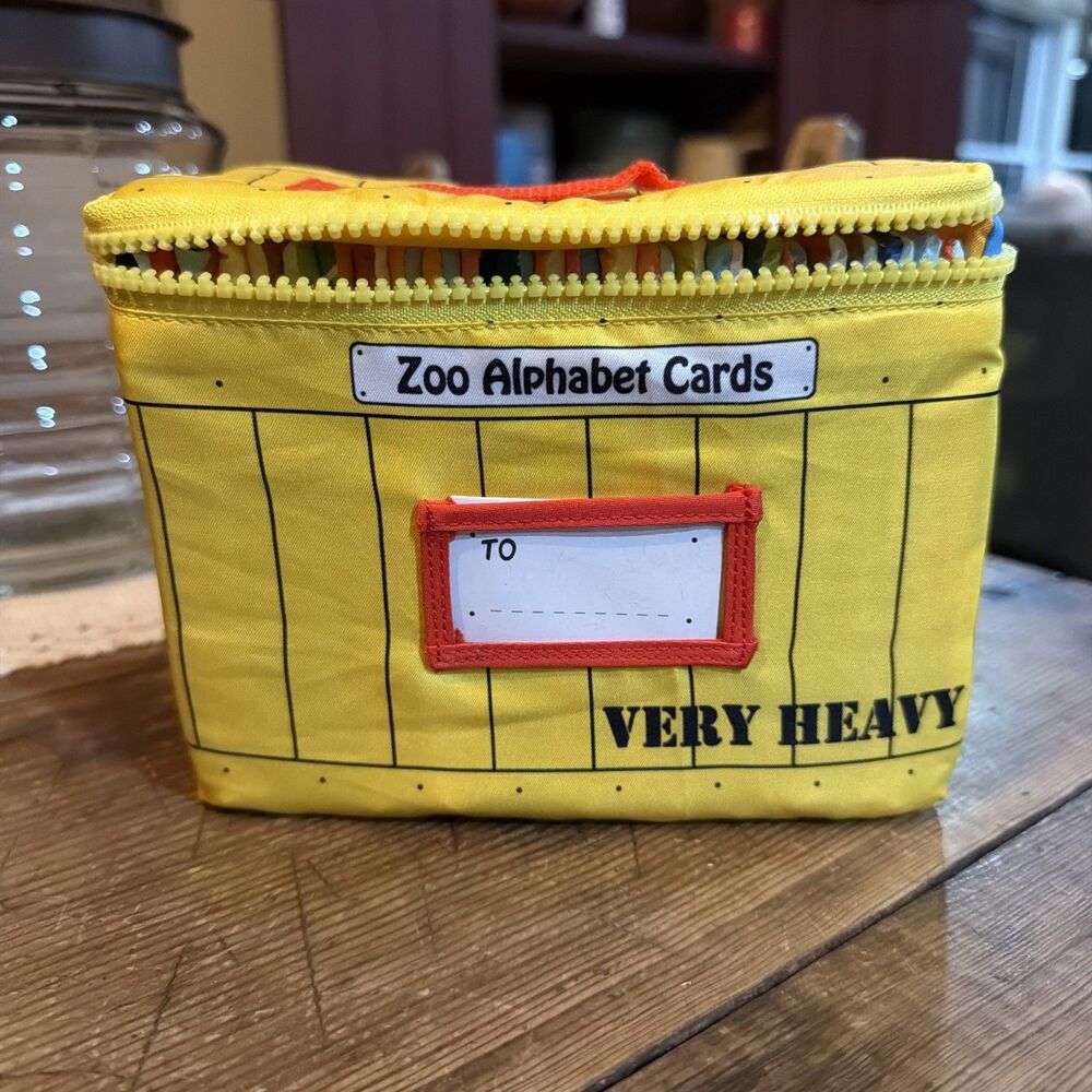 Urban Kiddy Zoo Soft Educational cloth, Alphabet Cards In Case  Perfect Cond.￼